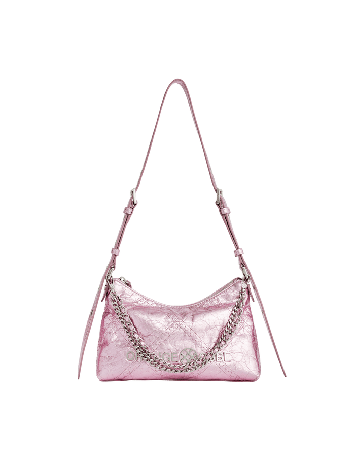 Metropolitian Shoulder Bag - Metallic Pink - Bag | Orange Cube