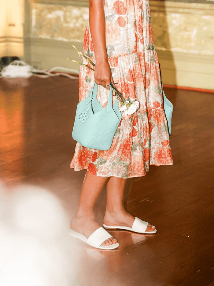 Modern Basket Bag - Aqua - Bag | Orange Cube