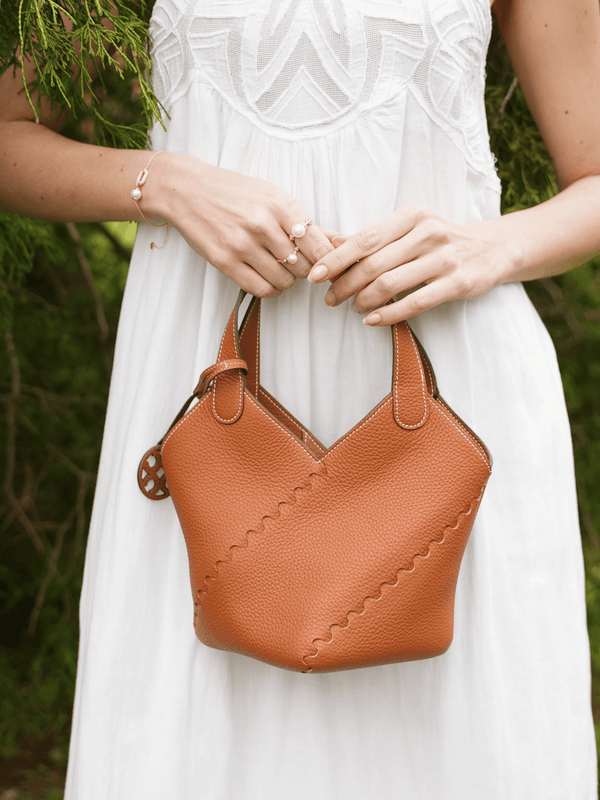 Modern Basket Bag - Brown - Bag | Orange Cube