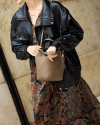 Modern Basket Bag - Cocoa Grey - Bag | Orange Cube