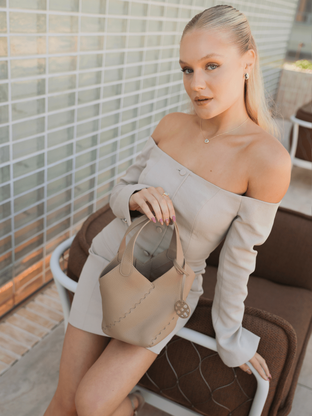Modern Basket Bag - Cocoa Grey - Bag | Orange Cube