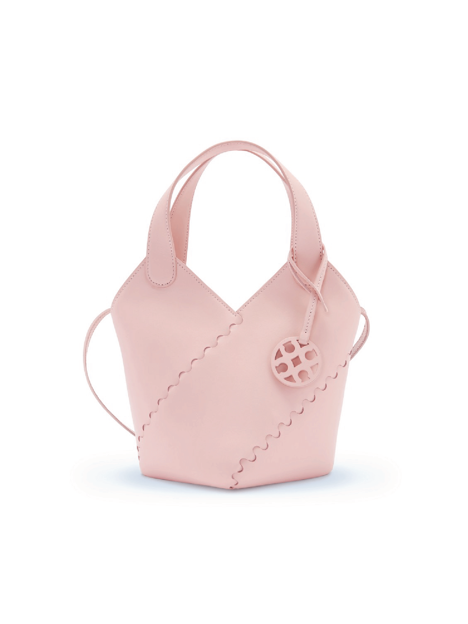 Modern basket Bag - Light Pink