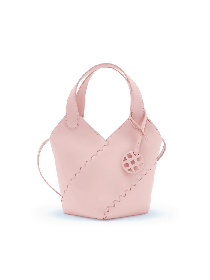 Modern basket Bag - Light Pink