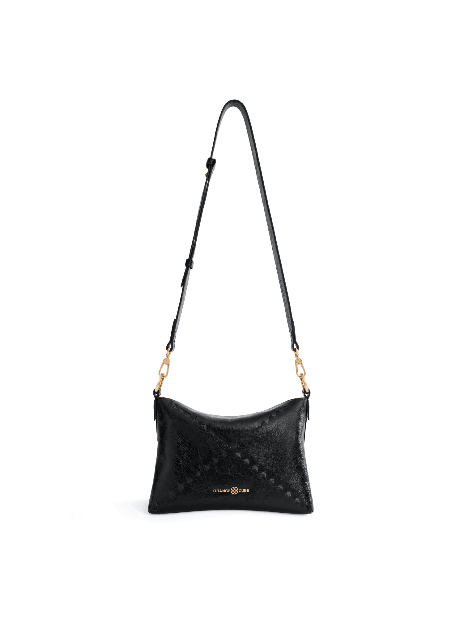 Mosaic Baguette Shoulder Bag - Black - Bag | Orange Cube