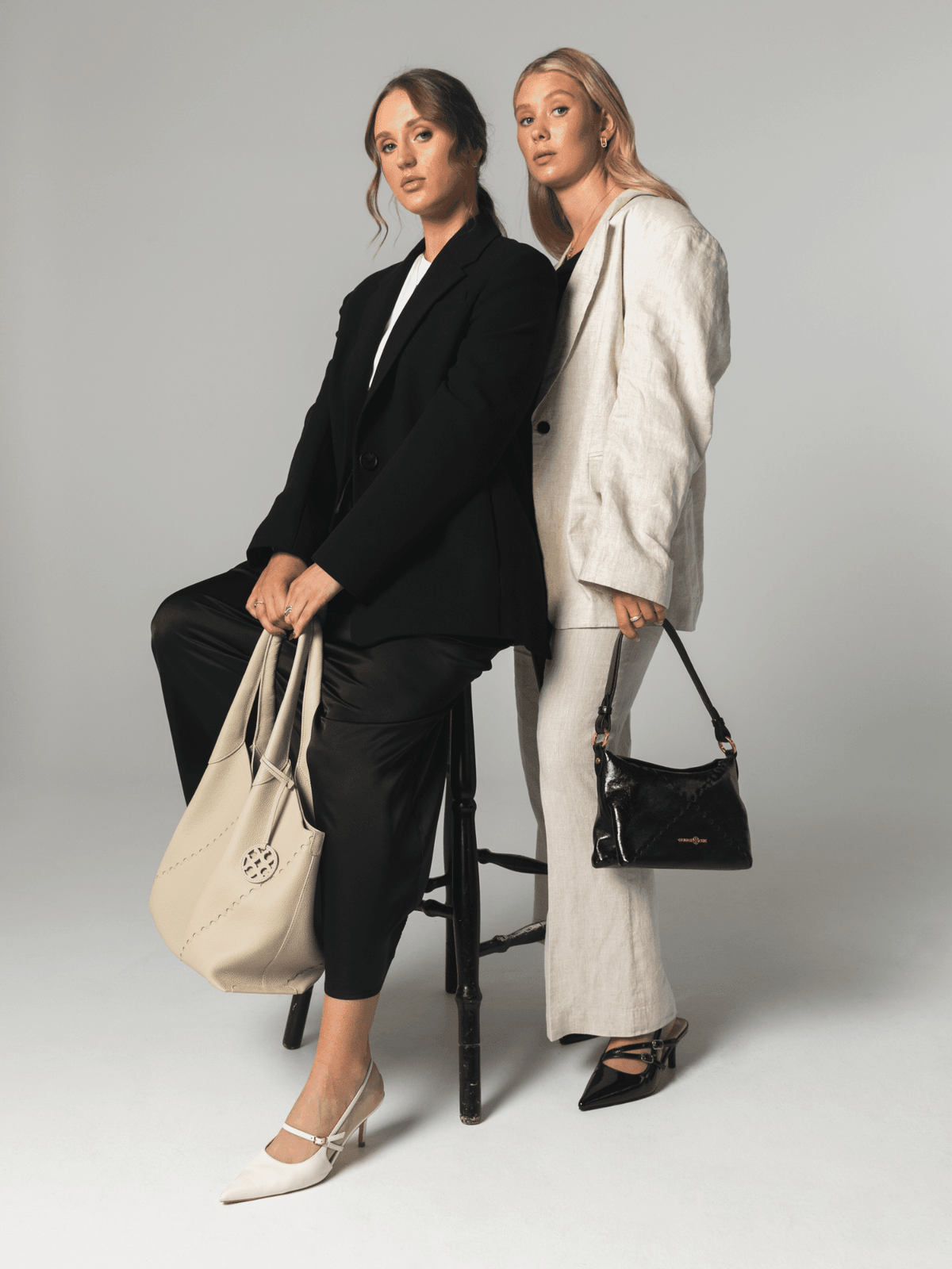 Mosaic Baguette Shoulder Bag - Black - Bag | Orange Cube