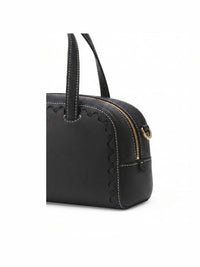 Mosaic Boston Hand Bag - Black - Bag | Orange Cube