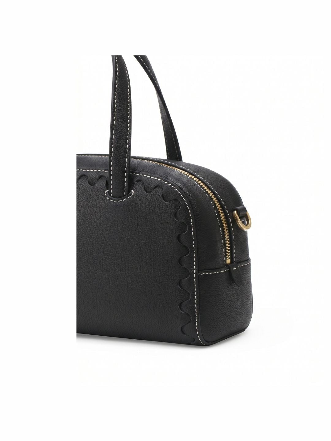 Mosaic Boston Hand Bag - Black - Bag | Orange Cube