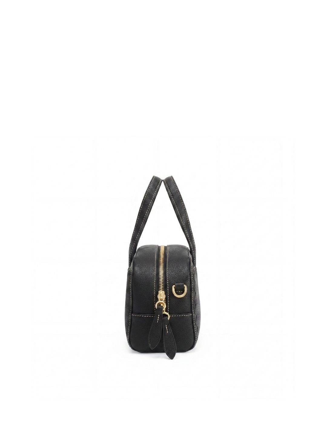 Mosaic Boston Hand Bag - Black - Bag | Orange Cube