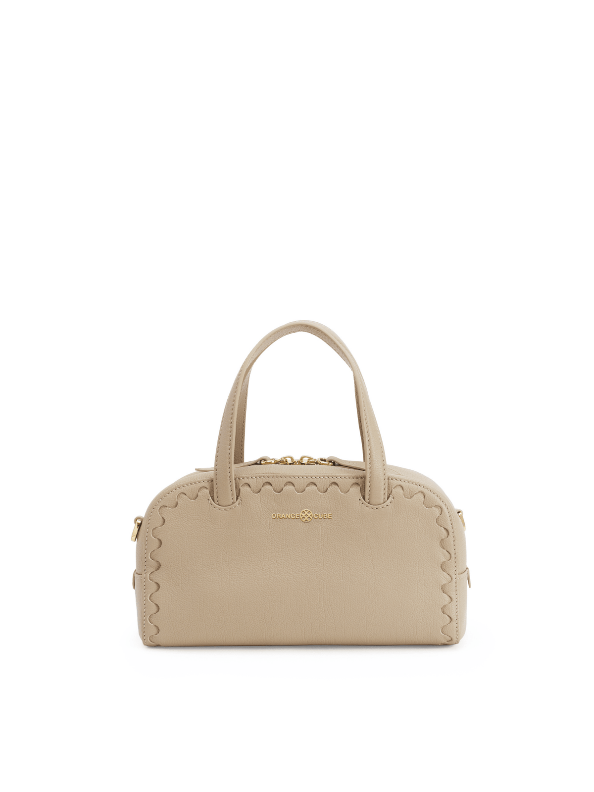 Mosaic Boston Hand Bag - Warm Grey - Bag | Orange Cube