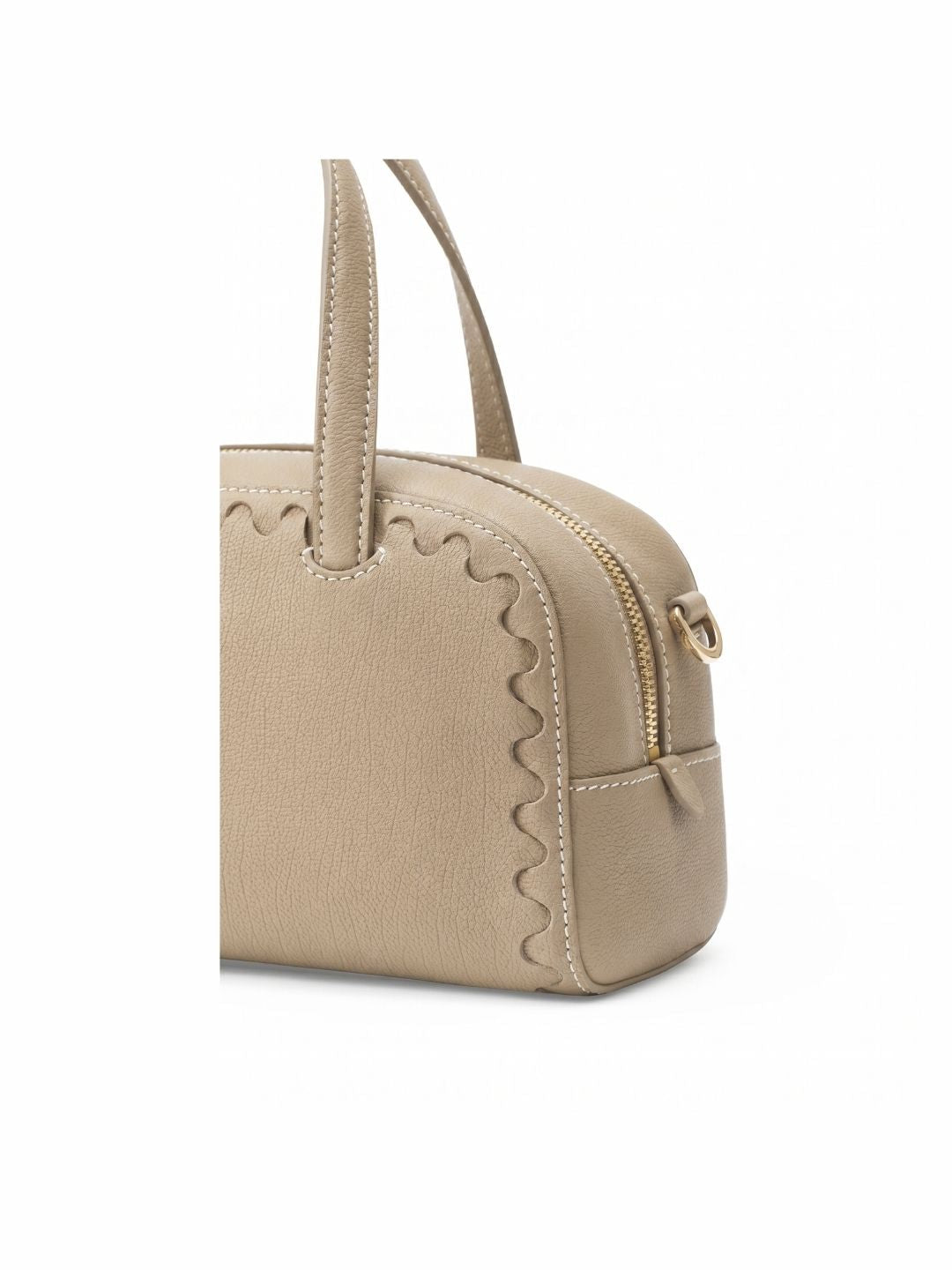 Mosaic Boston Hand Bag - Warm Grey - Bag | Orange Cube