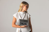 Mosaic Compact Messenger Bag - Silver - Bag | Orange Cube