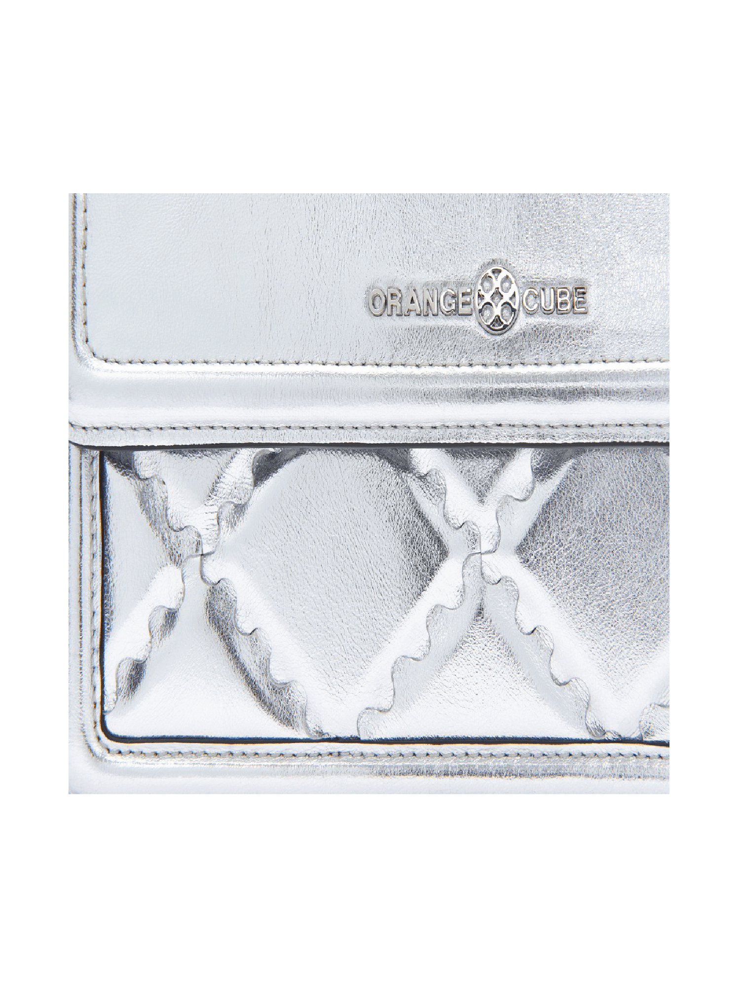 Mosaic Compact Messenger Bag - Silver - Bag | Orange Cube