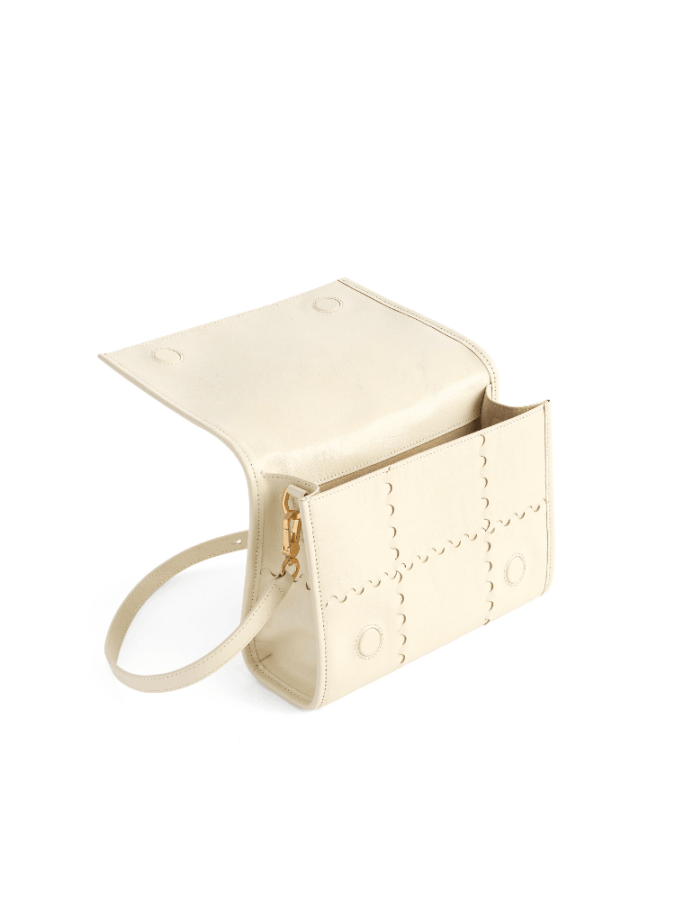 Mosaic Crossbody Bag - White - Bag | Orange Cube