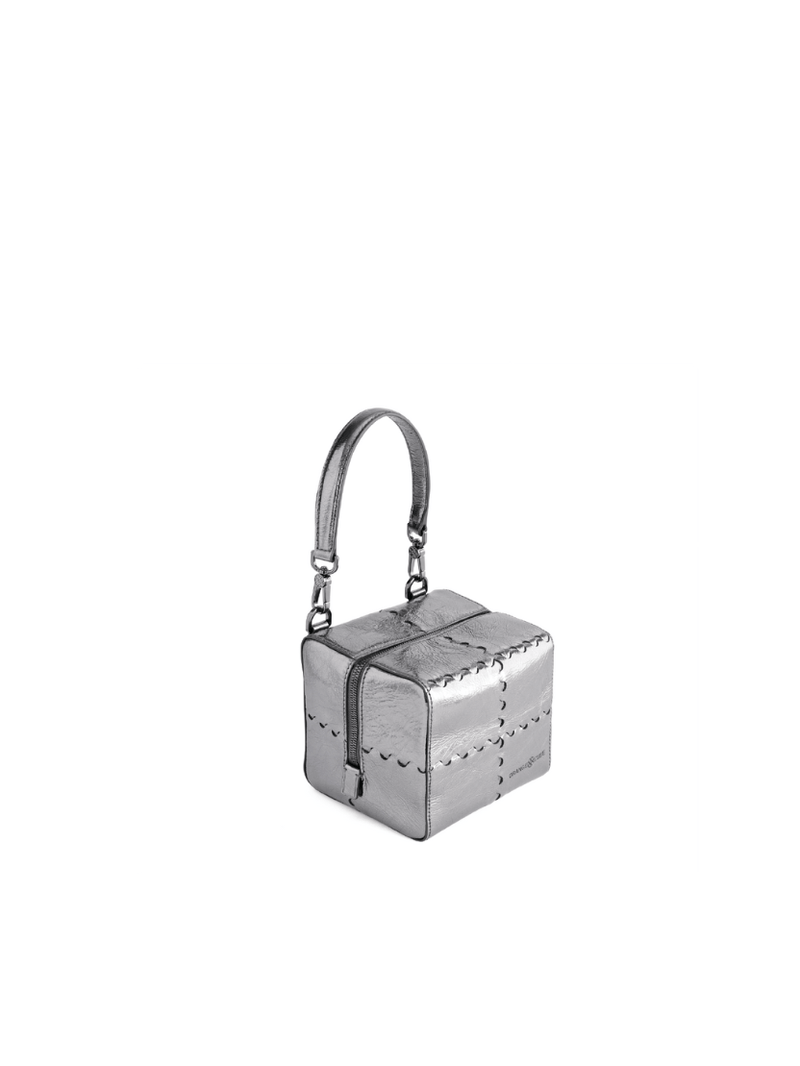 Mosaic Cube Mini Bag - Black Silver - Bag | Orange Cube