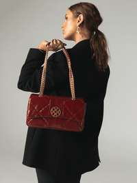 Mosaic Diamond Chain Bag - Retro Red - Bag | Orange Cube