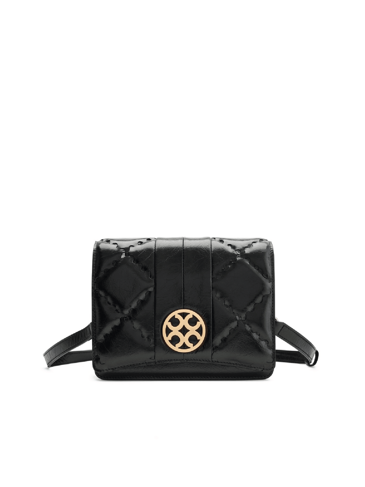 Mosaic Diamond Crossbody Bag - Black - Bag | Orange Cube