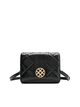 Mosaic Diamond Crossbody Bag - Black