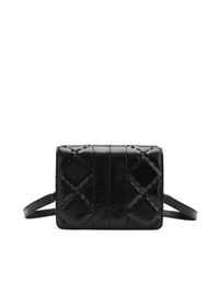 Mosaic Diamond Crossbody Bag - Black - Bag | Orange Cube