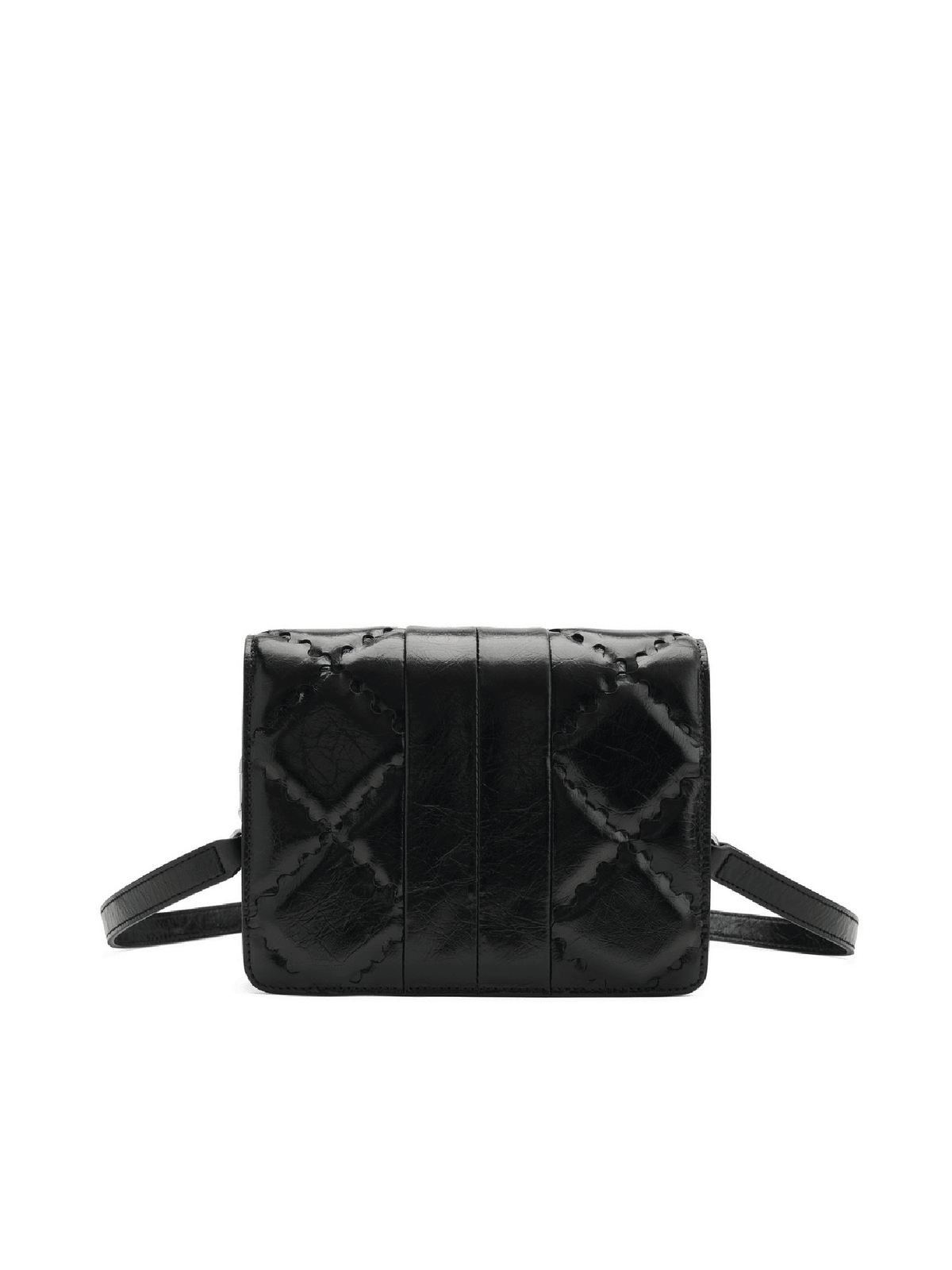 Mosaic Diamond Crossbody Bag - Black - Bag | Orange Cube