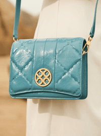 Mosaic Diamond Crossbody Bag - Blue - Bag | Orange Cube