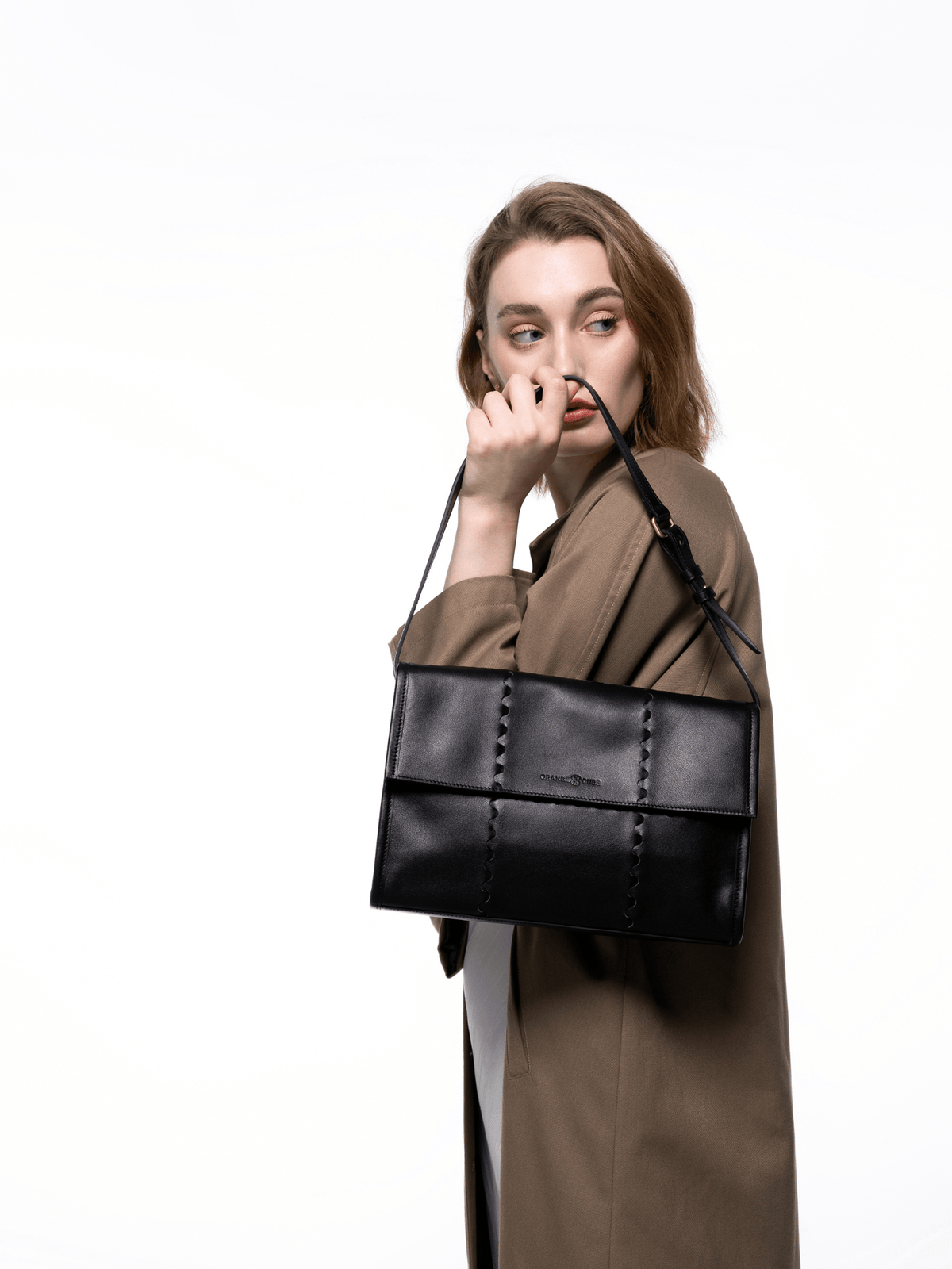 Mosaic Messenger Bag - Black - Bag | Orange Cube