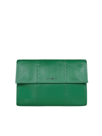 Mosaic Messenger Bag - Emerald Green - Green Leather Messenger Bag | Orange Cube