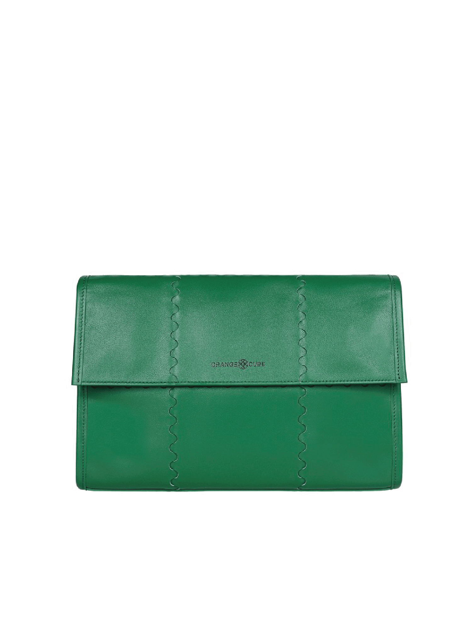 Mosaic Messenger Bag - Emerald Green - Green Leather Messenger Bag | Orange Cube