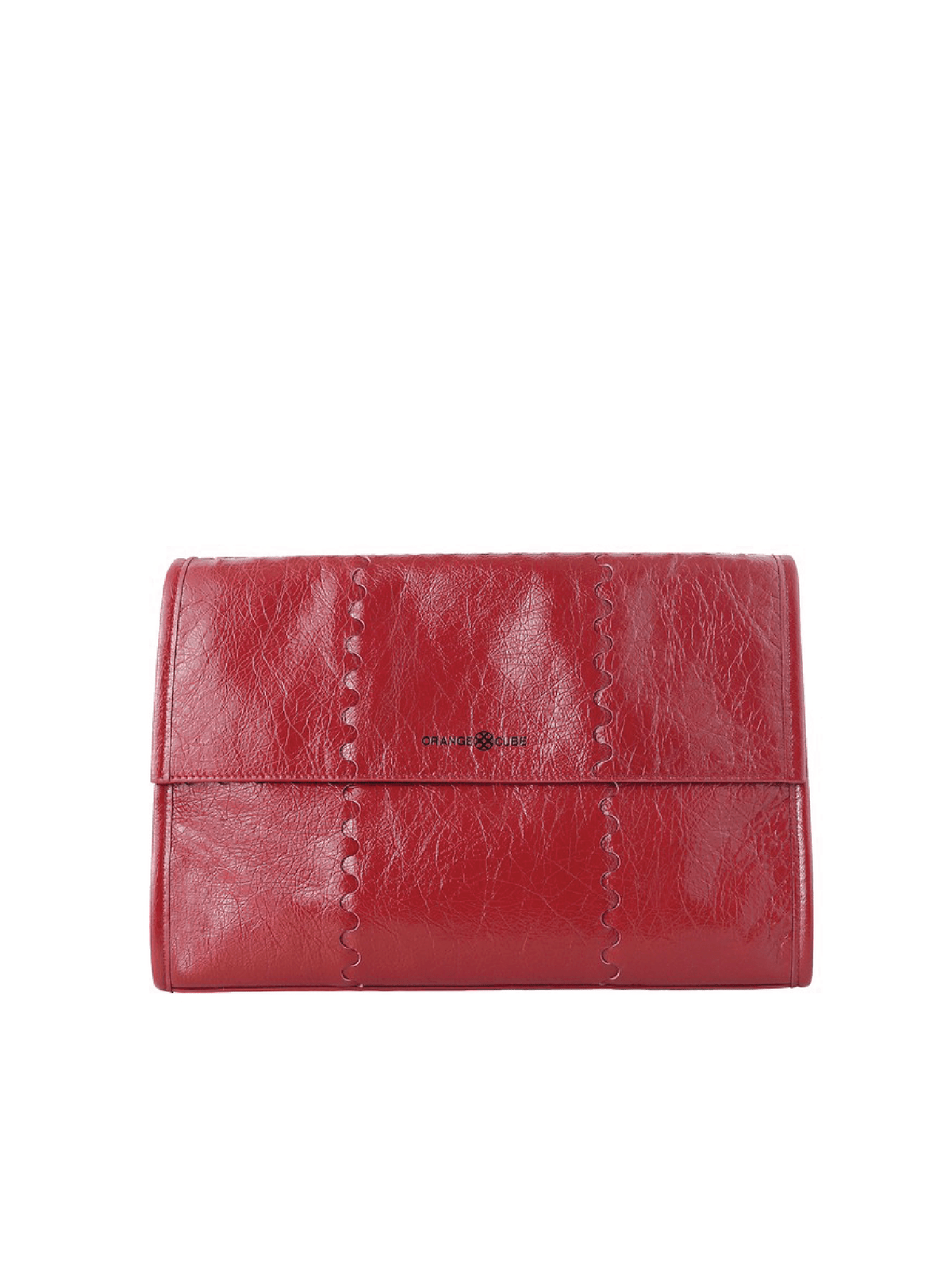 Mosaic Messenger Bag - Retro Red - Red Leather Messenger Bag | Orange Cube