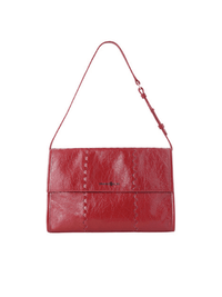Mosaic Messenger Bag - Retro Red - Red Leather Messenger Bag | Orange Cube