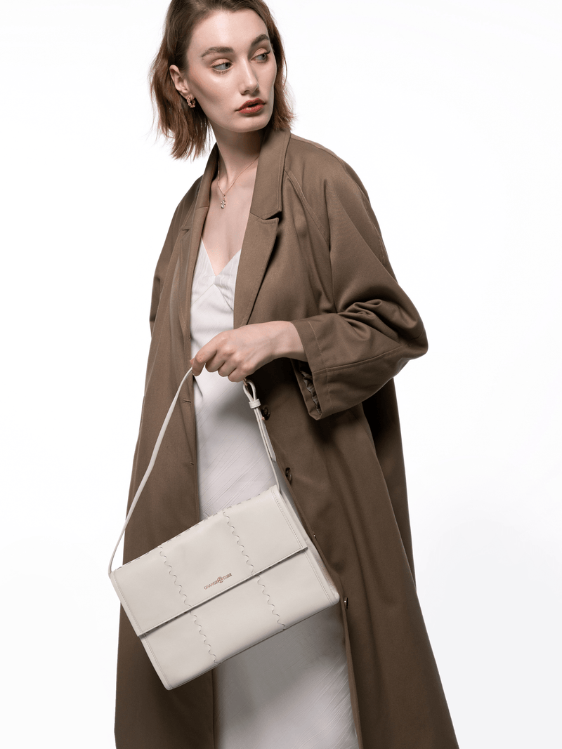 Mosaic Messenger Bag - White - Bag | Orange Cube