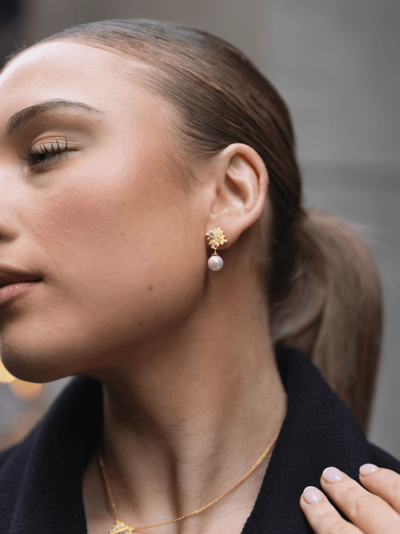 Mosaic Puzzle Earrings - Earrings | Orange Cube