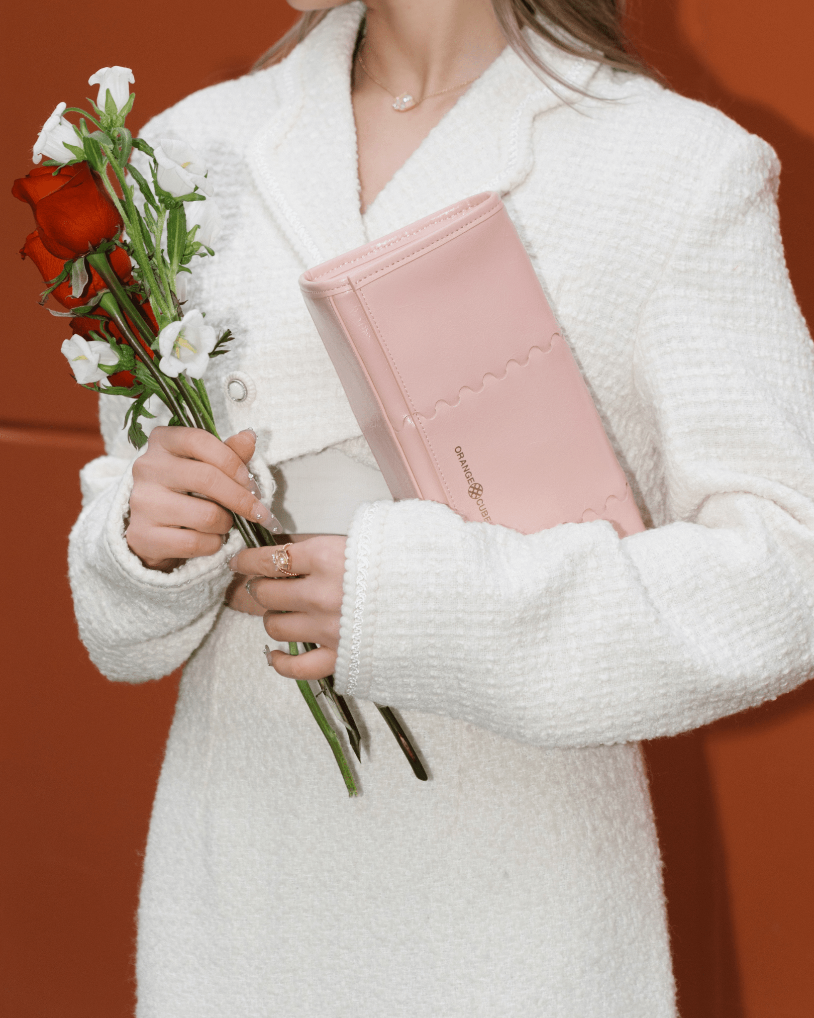 Mosaic Shoulder Bag - Baby Pink - Bag | Orange Cube
