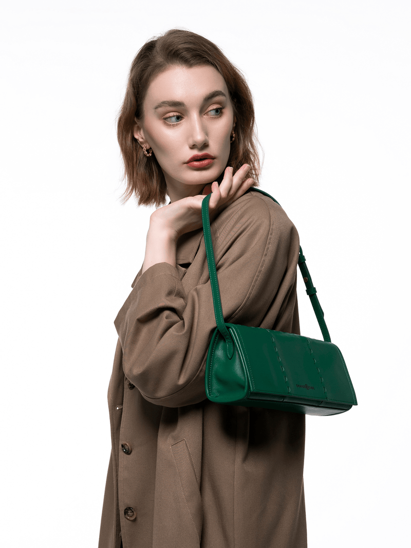 Mosaic Shoulder Bag - Emerald Green - Bag | Orange Cube