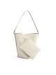 Mosaic Slouch Tote - White