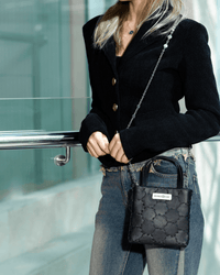 Mosaic Soft Tote - Black - Bag | Orange Cube