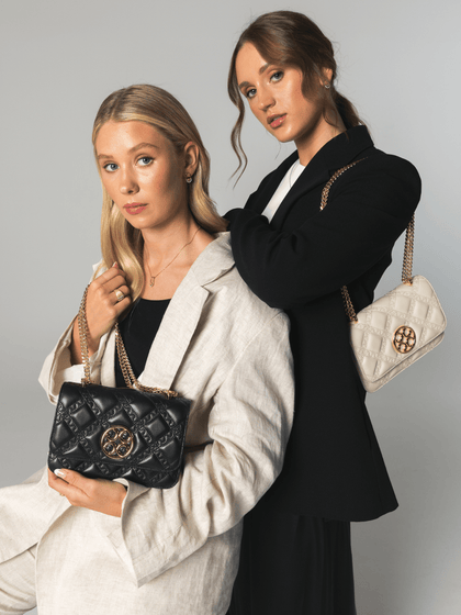 Mosaic Stitch Crossbody Bag - Pearl - Bag | Orange Cube