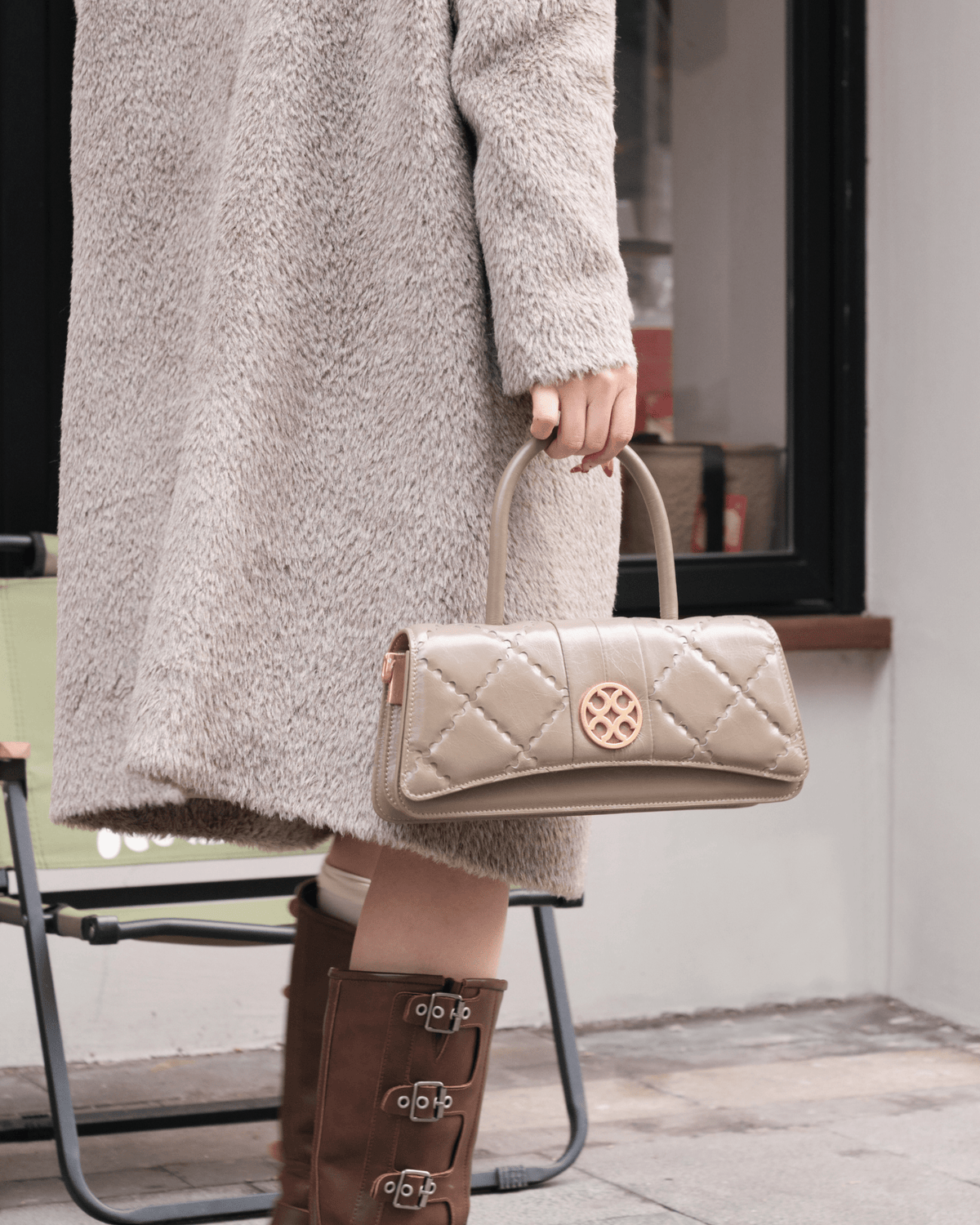 Mosaic Treasure Crossbody Bag - Khaki - Bag | Orange Cube