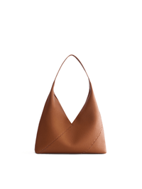 Mosaic Triangle Tote - Brown - Bag | Orange Cube