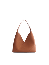 Mosaic Triangle Tote - Brown - Bag | Orange Cube