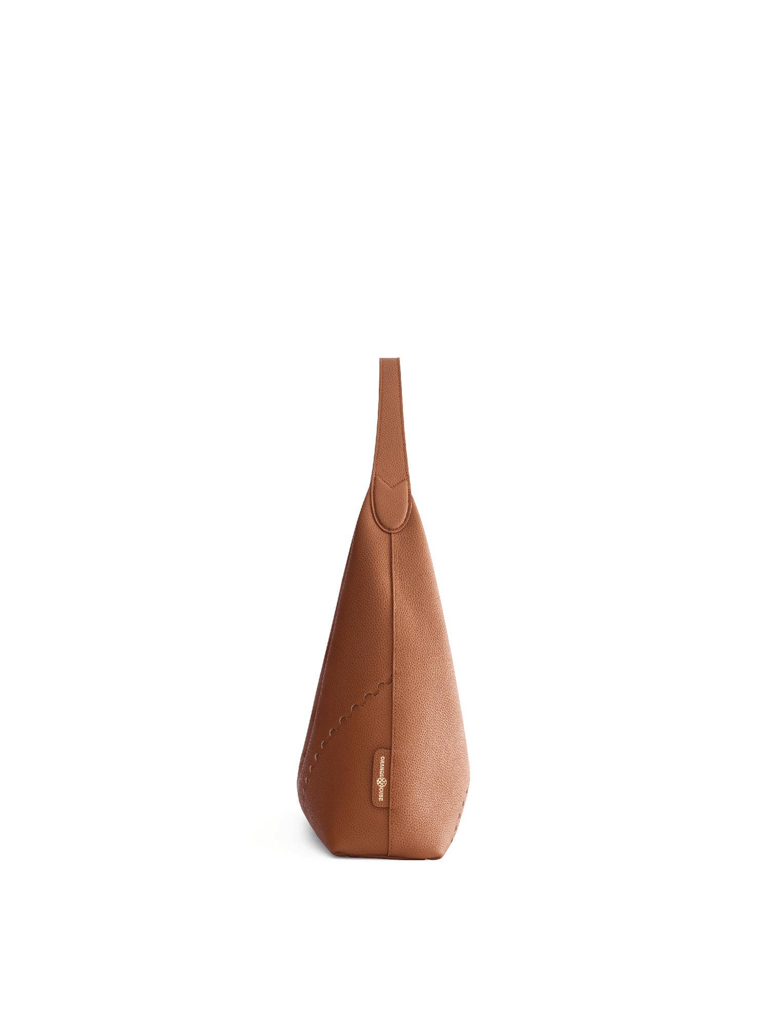 Mosaic Triangle Tote - Brown - Bag | Orange Cube