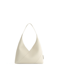 Mosaic Triangle Tote - White - Bag | Orange Cube