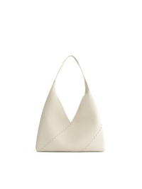 Mosaic Triangle Tote - White - Bag | Orange Cube