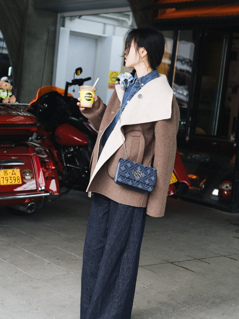 Mosaic Urban Crossbody Bag - Denim Blue - Bag | Orange Cube