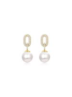 Pearlescent Link Earrings (Pair) - Earrings | Orange Cube