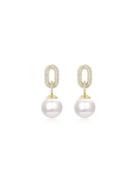 Pearlescent Link Earrings (Pair) - Earrings | Orange Cube