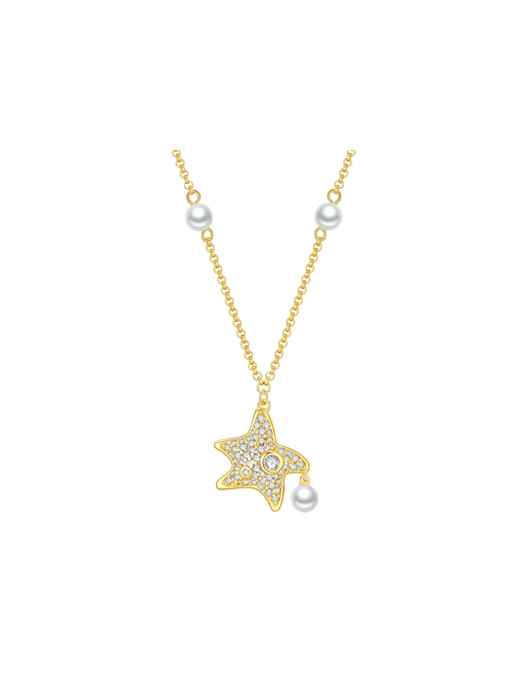 Pearlescent Star Necklace - Necklace | Orange Cube
