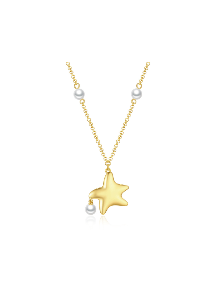 Pearlescent Star Necklace - Necklace | Orange Cube