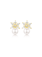 Pearly Snow Earrings (Pair) - Earrings | Orange Cube
