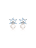 Pearly Snow Earrings (Pair) (White) - Earrings | Orange Cube