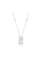 Pearly Snow Necklace (White) - Necklace | Orange Cube